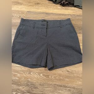 The Limited Navy and White Polka Dot Shorts